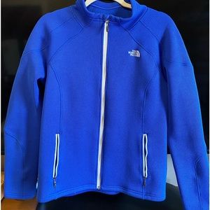 Blue North Face zip up